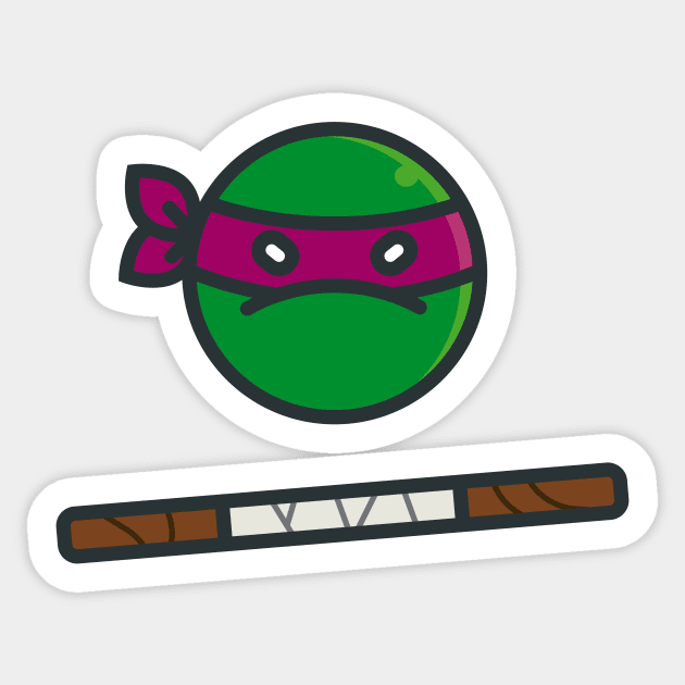 Donatello, the genius of the team Sticker by APDesign